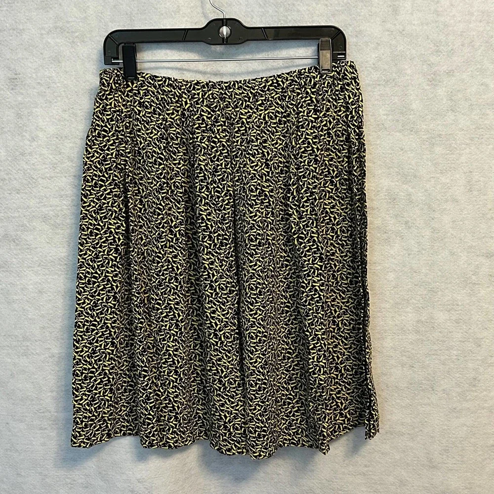 Vintage‎ Black and Yellow Skirt Set Size 20